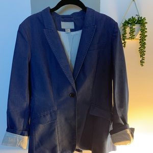 Blue jean blazer